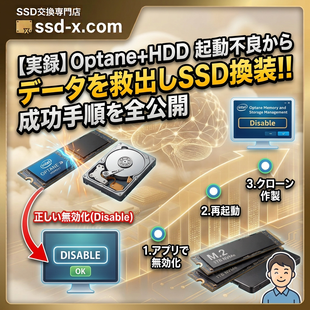 【Intel Optane Memory】RAID構築PCが起動不能に…！データを消さずに復旧・SSDへ換装する完全手順